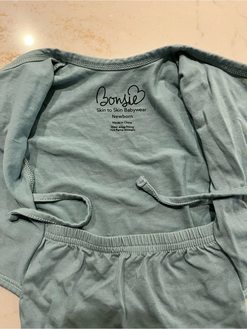 Bonsie newborn footed onsie